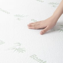 White Bamboo-Blend Electric Blanket